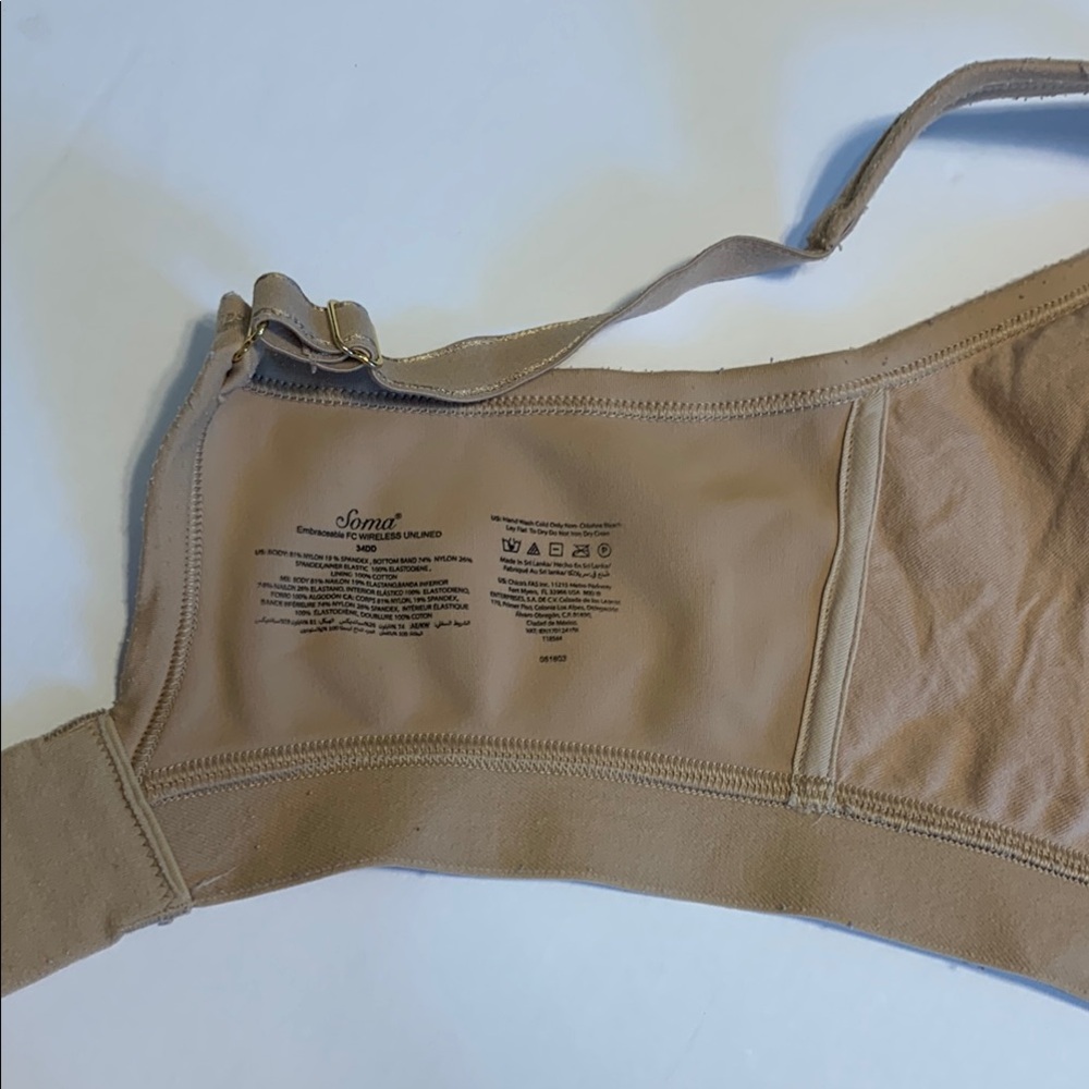 Sonoma Sports Bra Nude Seamless Size 34DD - Picture 6 of 7